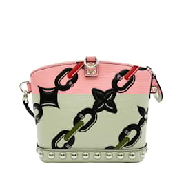 Louis Vuitton-Pink Louis Vuitton Epi Chain Flower Mini Lockit Handbag-Pink