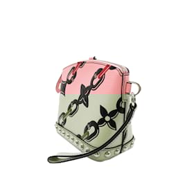 Louis Vuitton-Pink Louis Vuitton Epi Chain Flower Mini Lockit Handbag-Pink