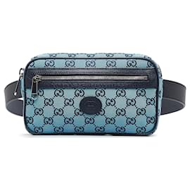 Gucci-Blue Gucci GG Multicolor Belt Bag-Blue