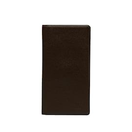 Louis Vuitton-Brown Louis Vuitton Taiga Brazza Wallet-Brown