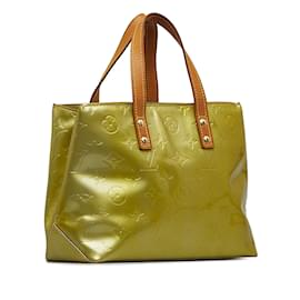 Louis Vuitton-Green Louis Vuitton Monogram Vernis Reade PM Handbag-Green