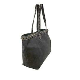 Fendi-Black Fendi Studded Selleria Tote-Black