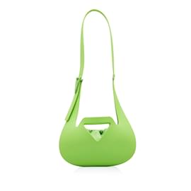 Bottega Veneta-Bolso satchel pequeño de goma moldeada verde de Bottega Veneta-Verde