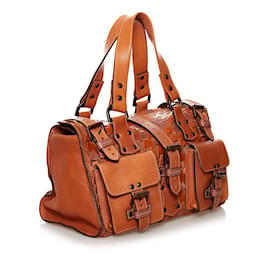 Mulberry-Brown Mulberry Roxanne Leather Tote Bag-Brown