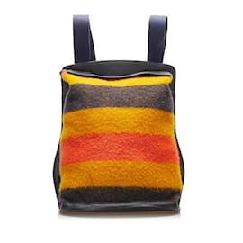 Hermès-Yellow Hermes Sherpa Backpack-Yellow