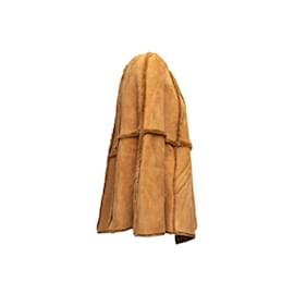 Autre Marque-Tan Ugg Australia Shearling Poncho Taille S-Camel