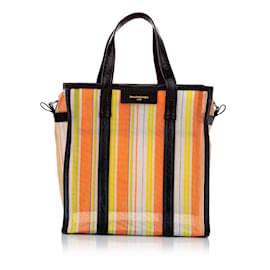 Balenciaga-Petit sac à main en maille Balenciaga Bazar Shopper orange-Orange
