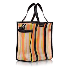 Balenciaga-Petit sac à main en maille Balenciaga Bazar Shopper orange-Orange