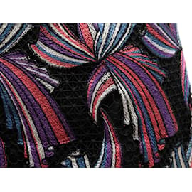 Emilio Pucci-Black & Multicolor Emilio Pucci Embroidered Skirt Size EU 38-Black