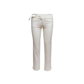 Gucci-Pantalon droit Gucci blanc Taille EU 42-Blanc