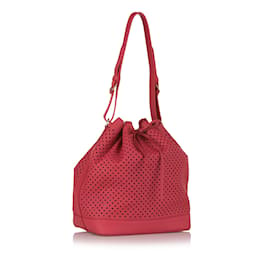 Louis Vuitton-Red Louis Vuitton Sofia Coppola Flore Noe Bucket Bag-Red