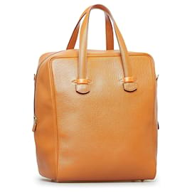 Hermès-Brown Hermes Galop Tote Bag-Brown