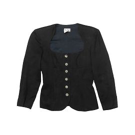 Alaïa Vintage Schwarze Alaia Jacke Größe FR 40 Schwarz