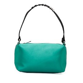Baguette verde heredera de satén de Alexander Wang Verde