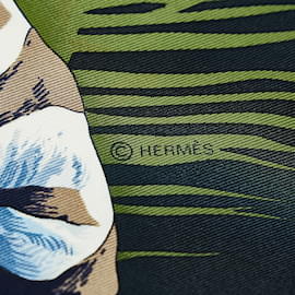Hermès-Black Hermes Turbans des Reines Silk Scarf Scarves-Black