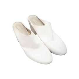 Autre Marque-Sabot con tacco in pelle Marsell bianca 38-Bianco