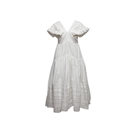 Autre Marque-Printemps Cecilie Bahnsen blanc/Été 2019 Robe Rikke Taille US 6-Blanc