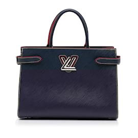 Louis Vuitton-Blue Louis Vuitton Epi Twist Satchel-Blue
