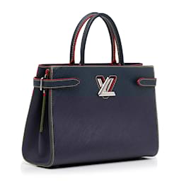 Louis Vuitton-Blue Louis Vuitton Epi Twist Satchel-Blue