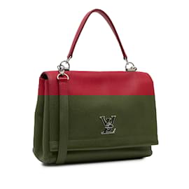 Louis Vuitton-Red Louis Vuitton Lockme II Satchel-Red