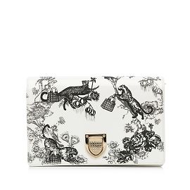 Clutch Dior Charol Diorama Toile de Jouy blanco Blanco