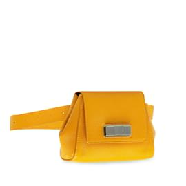 Bottega Veneta-Sac ceinture jaune Bottega Veneta géométrique-Jaune