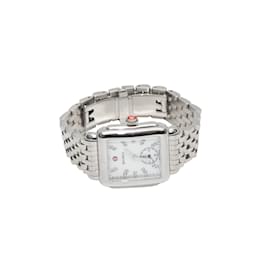 Autre Marque-Silver-Tone Michele Deco Watch-Silvery