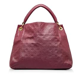Louis Vuitton-Red Louis Vuitton Monogram Empreinte Artsy MM Hobo Bag-Red