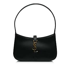 Saint Laurent-Black Saint Laurent Mini Le 5 A 7-Black