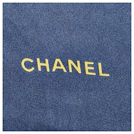 Chanel-Gold Chanel CC Printed Silk Scarf Scarves-Golden