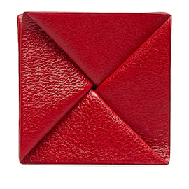 Hermès-Red Hermes Zoulou Coin Pouch-Red