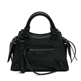 Balenciaga-Bolso satchel urbano Balenciaga Mini Neo Classic negro-Negro