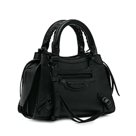 Balenciaga-Bolso satchel urbano Balenciaga Mini Neo Classic negro-Negro