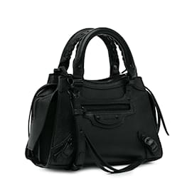 Balenciaga-Black Balenciaga Mini Neo Classic City Satchel-Black