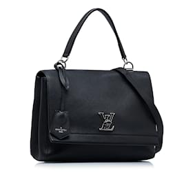 Louis Vuitton-Black Louis Vuitton Lockme II Satchel-Black