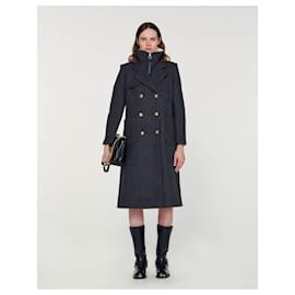 Sandro-Coats, Outerwear-Brown,Grey