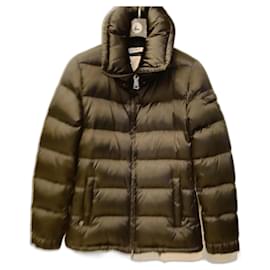 Prada Black Leather and Polyamide Down Jacket Black