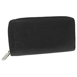 Louis Vuitton-LOUIS VUITTON Epi Zippy Wallet Long Wallet Black M64838 LV Auth bs9844-Black
