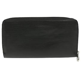 Louis Vuitton-LOUIS VUITTON Epi Zippy Wallet Cartera larga Negro M64838 Bases de autenticación de LV9844-Negro