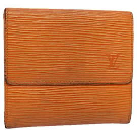 Louis Vuitton-LOUIS VUITTON Epi Portefeuille Elise Wallet Orange Mandarin M6348H LV Auth 59597-Autre,Orange