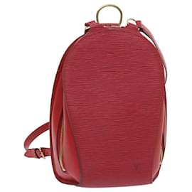 Louis Vuitton-LOUIS VUITTON Epi Mabillon Backpack Castilian Red M52237 LV Auth 59150-Other