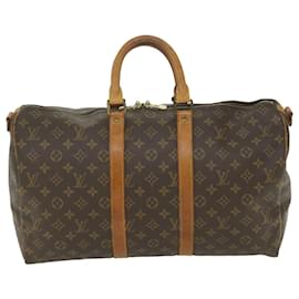 Louis Vuitton-Louis Vuitton Monograma Keepall Bandouliere 45 Boston Bag M41418 LV Auth yk8985-Monograma