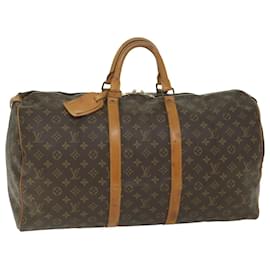 Louis Vuitton-Louis Vuitton-Monogramm Keepall 55 Boston Bag M.41424 LV Auth 58562-Monogramm