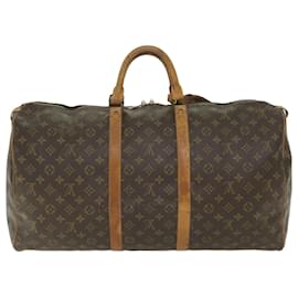 Louis Vuitton-Louis Vuitton-Monogramm Keepall 55 Boston Bag M.41424 LV Auth 58562-Monogramm