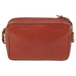 Loewe-LOEWE Shoulder Bag Leather Red Auth ep2257-Red