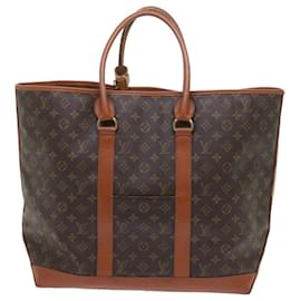 Louis Vuitton-LOUIS VUITTON Monogram Sac Weekend GM Tote Bag M42420 LV Auth th4243-Monogram