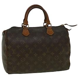 Louis Vuitton-Louis Vuitton Monogram Speedy 30 Hand Bag M41526 LV Auth 58927-Monogram