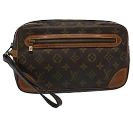 Louis Vuitton-LOUIS VUITTON Monograma Marly Dragonne GM Clutch Bag M51825 Autenticação de LV 59129-Monograma