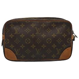 Louis Vuitton-LOUIS VUITTON Monogram Marly Dragonne GM Clutch Bag M51825 LV Auth 59129-Monogram