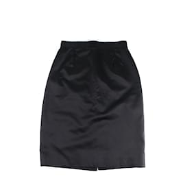 Chanel-CHANEL  Skirts T.fr 34 silk-Black